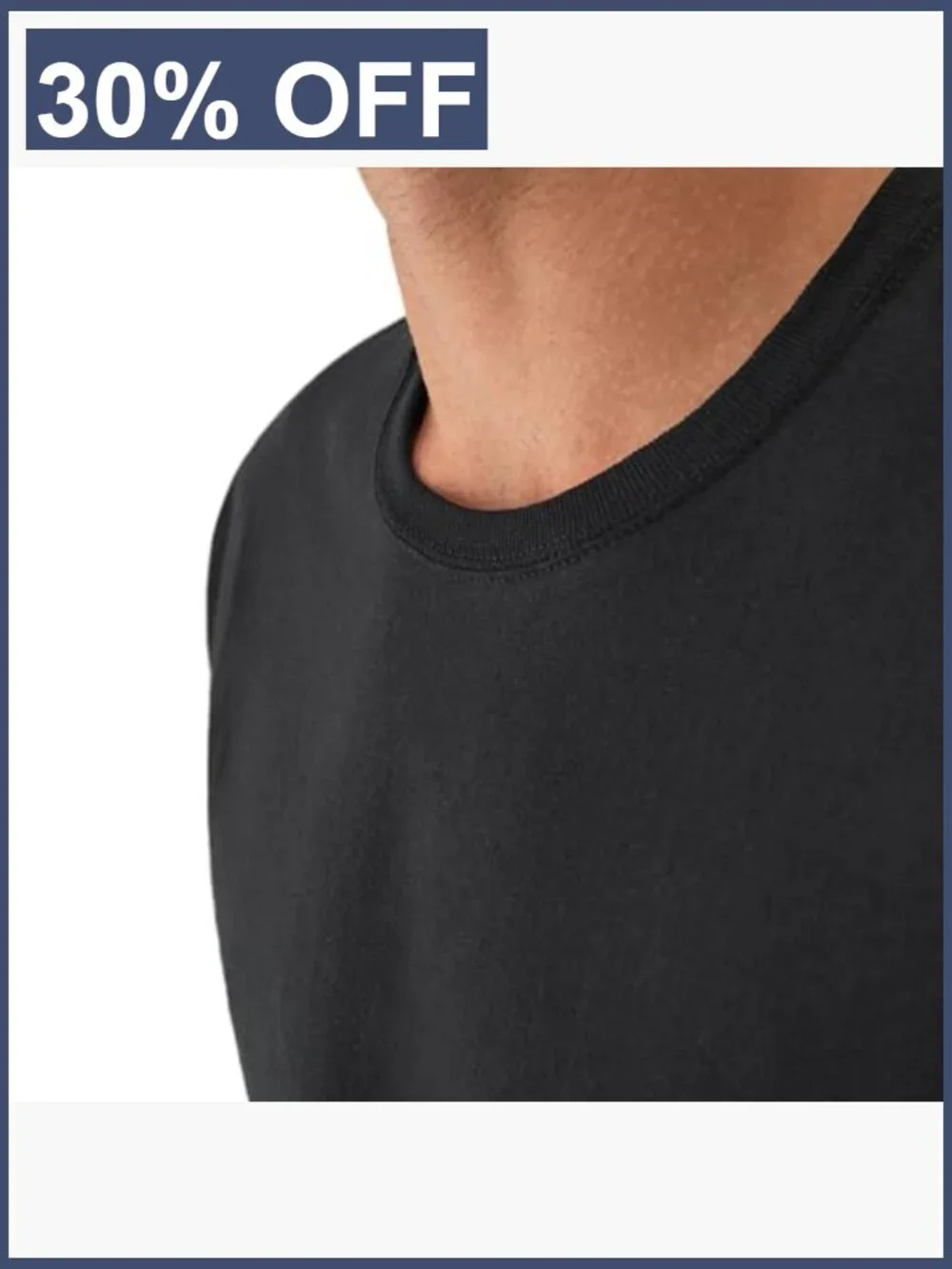 Men's Cotton Undershirt 6-Pack - Crew Neck, Moisture-Wicking, Stays Tucked